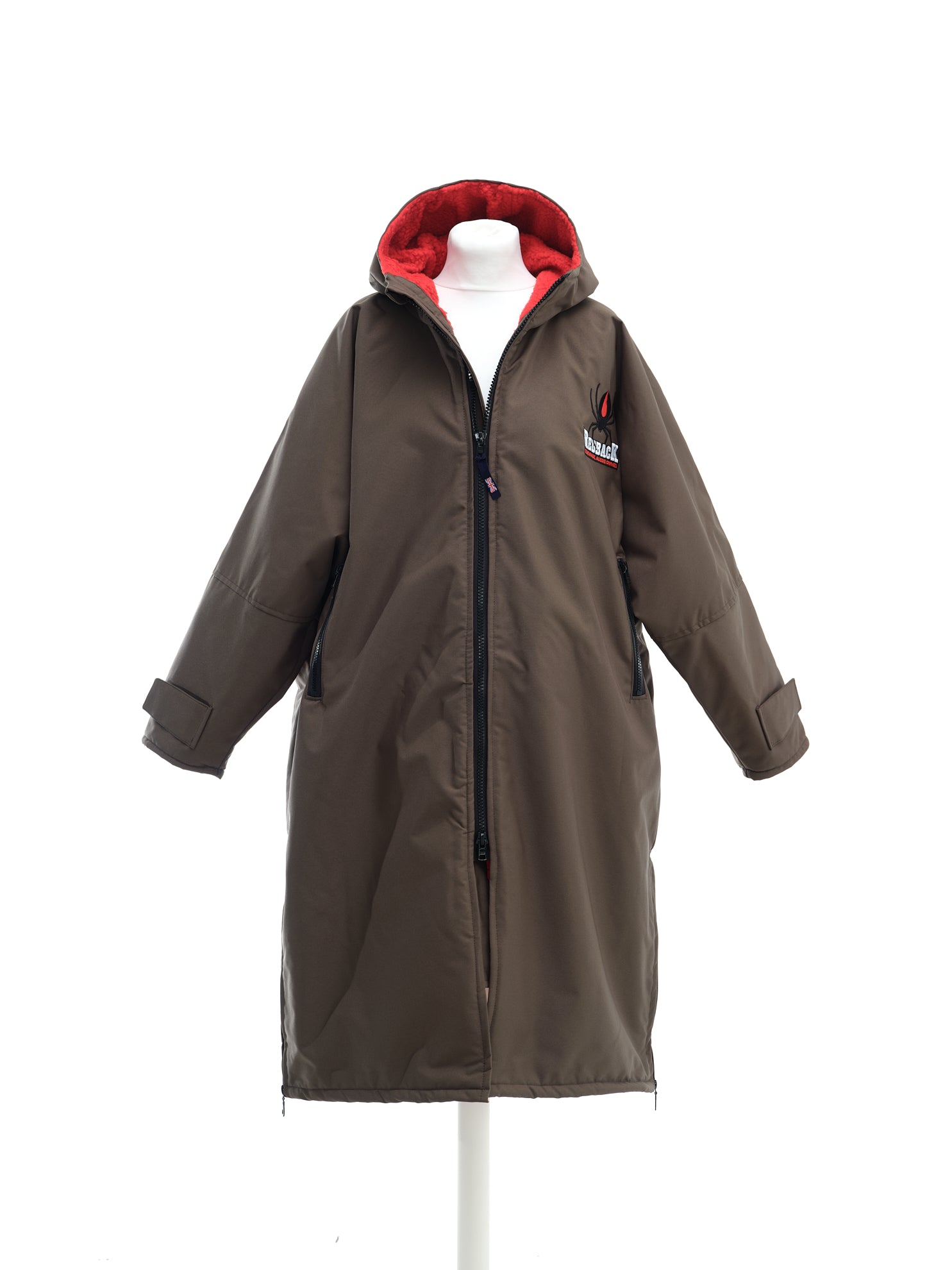 Redback drying robe for  outdoor activities including horse riding, sport spectating,  outdoor swimming.