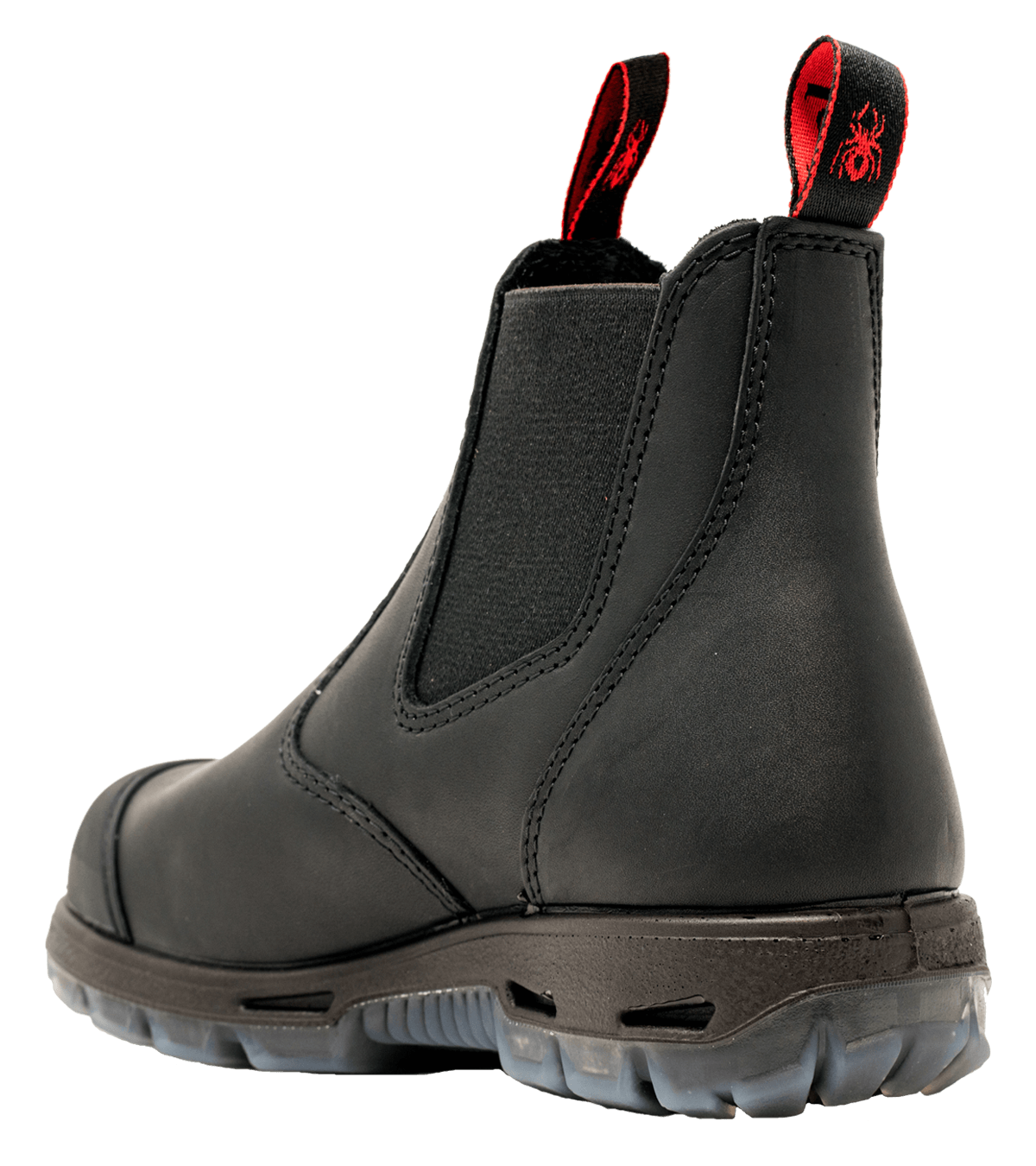 Black leather safety boot by Redback