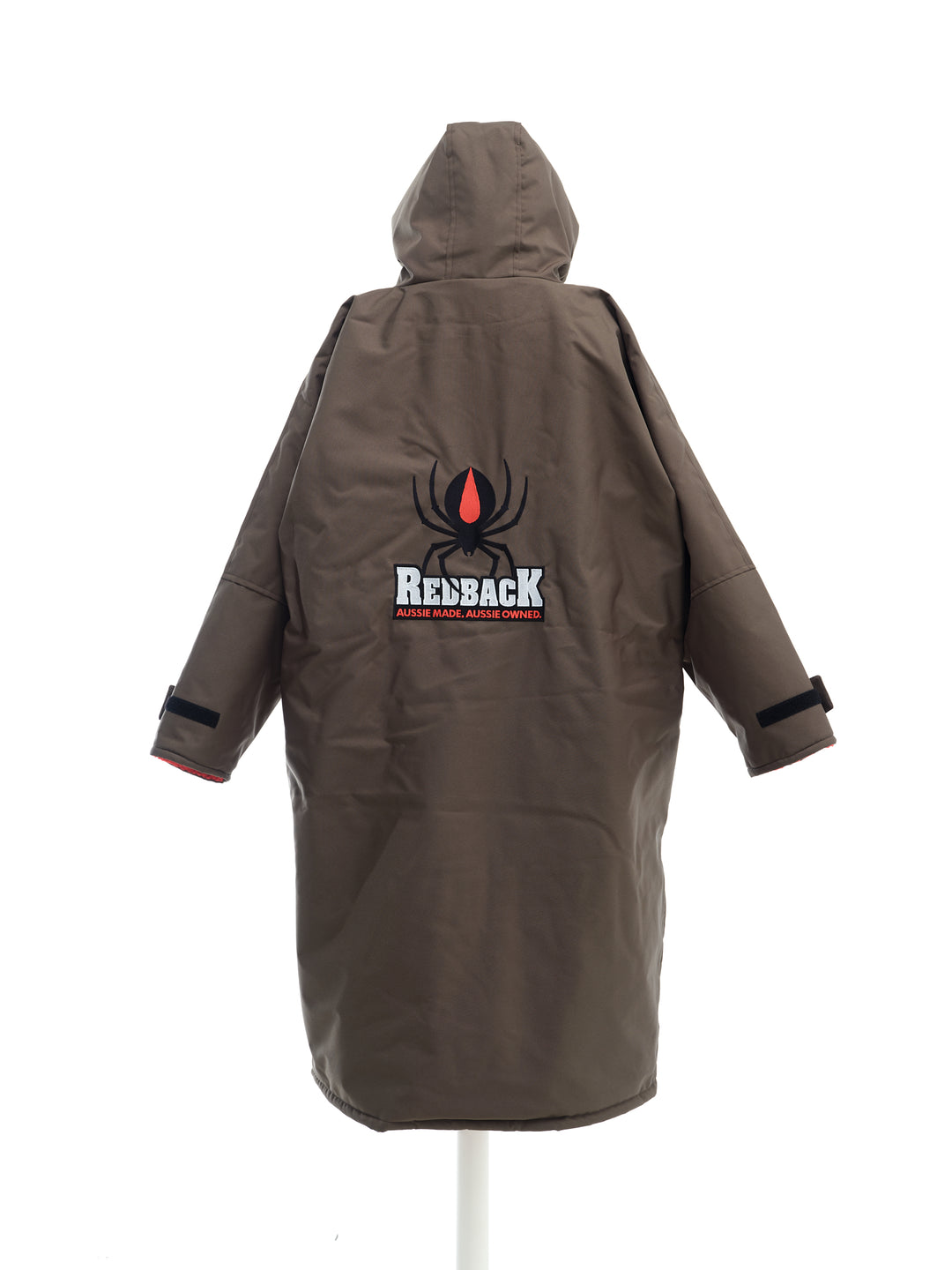 Redback robe for outdoor activities, spectating sports, events, shows and concerts. 