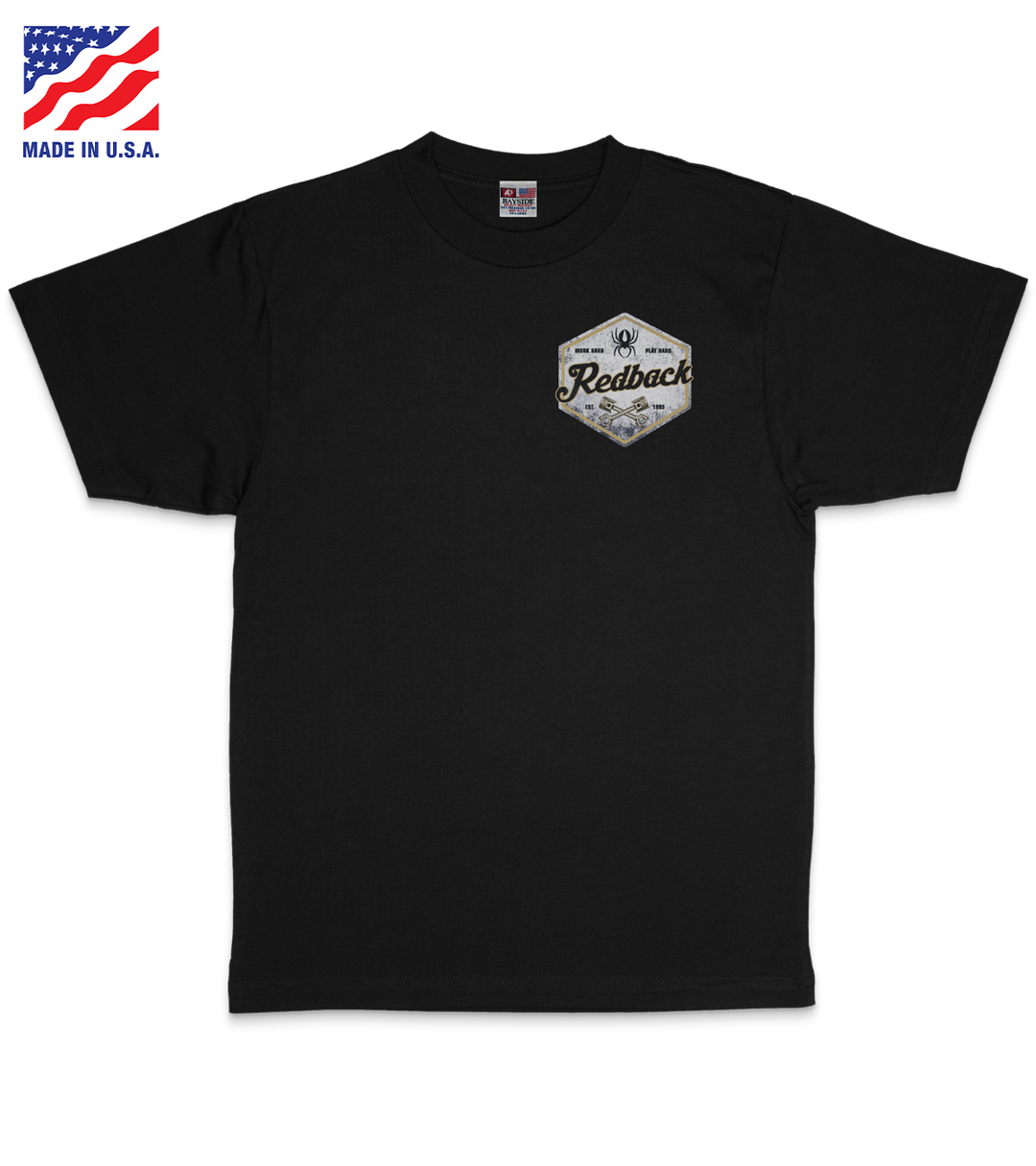 Redback | Piston Hex T-Shirt Black