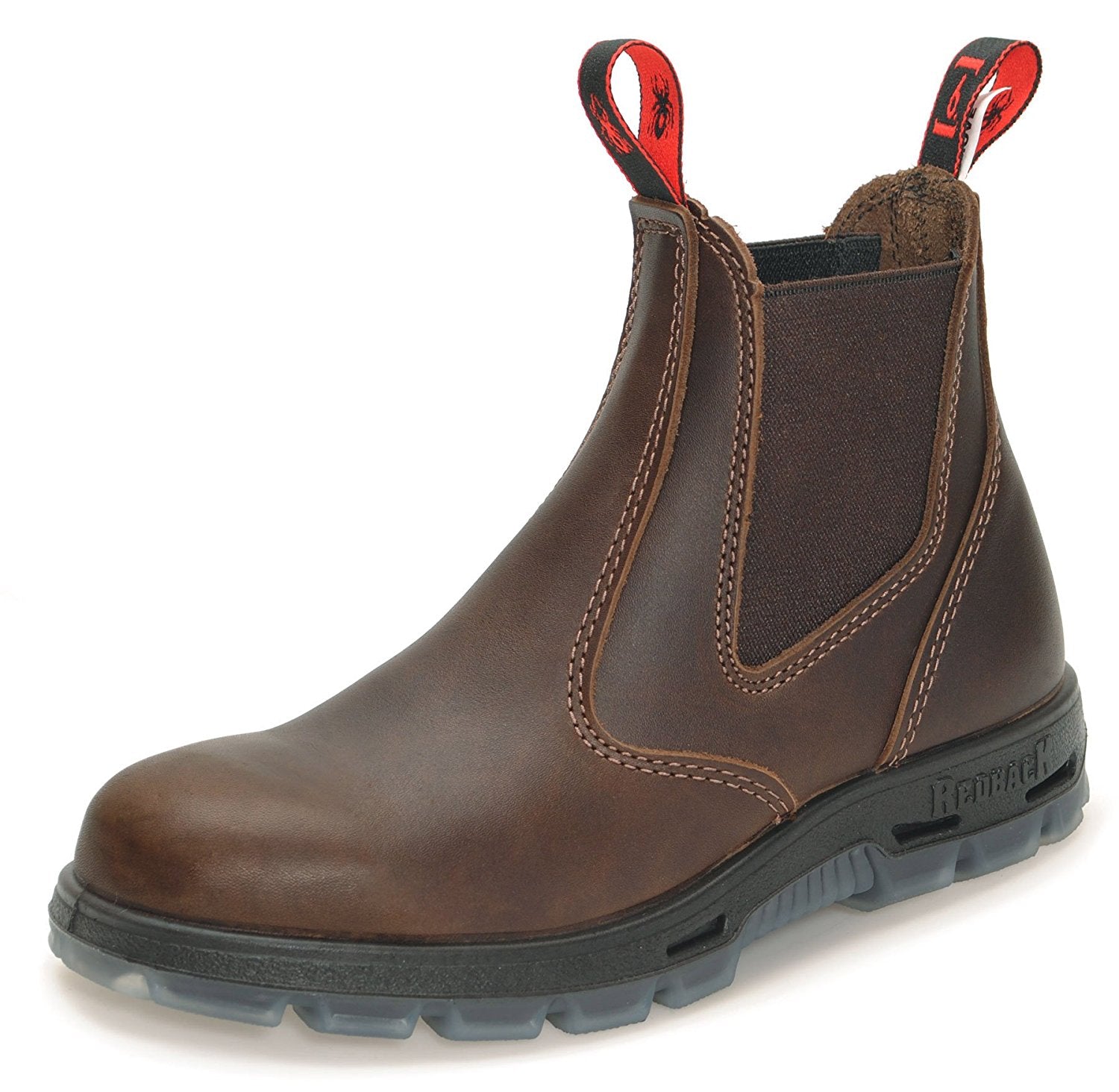 Redback Boots | Jarrah Brown Soft Toe Boot (UBJK)
