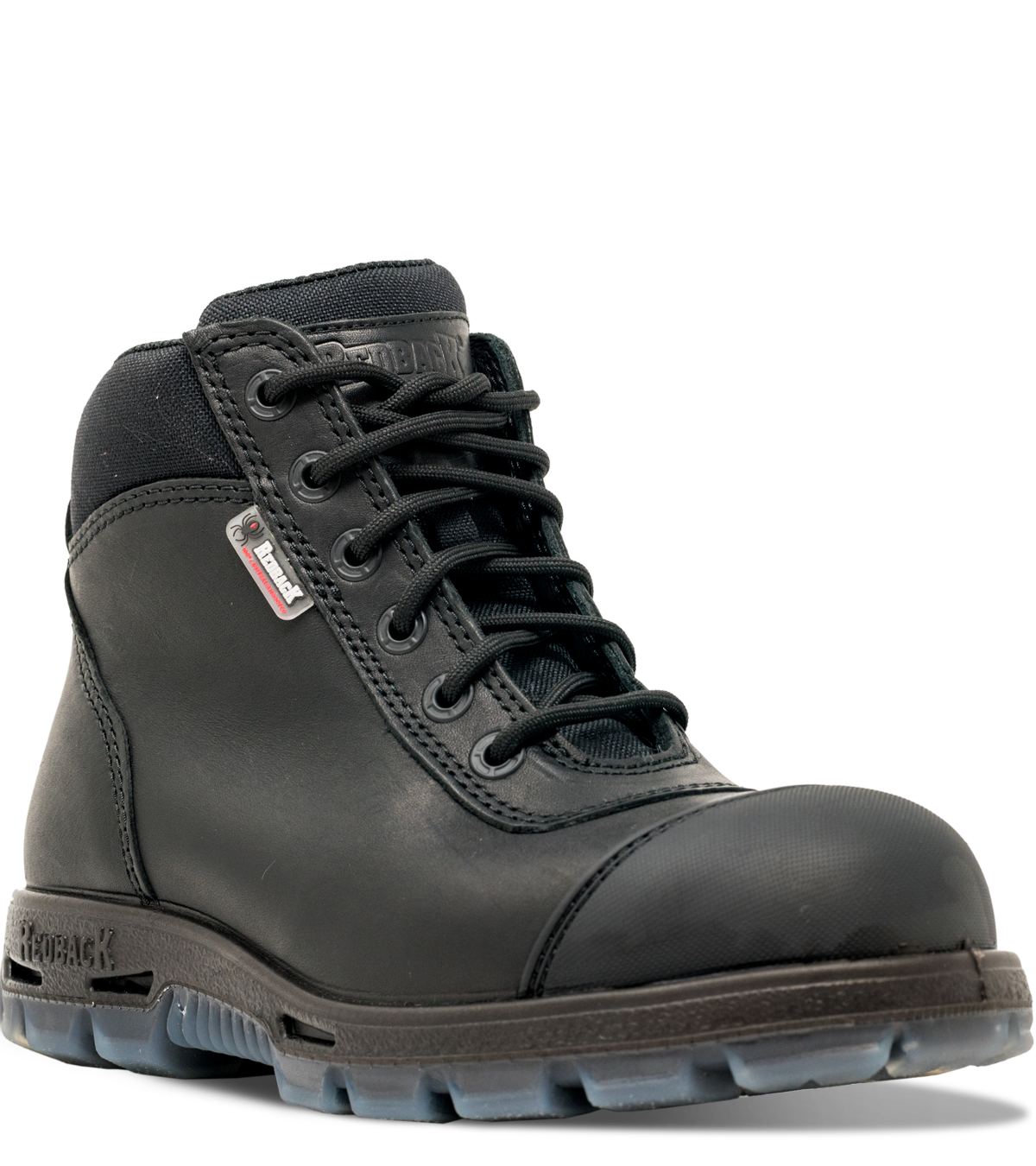 Redback Safety Boot Black Leather Lace Up USCBZS