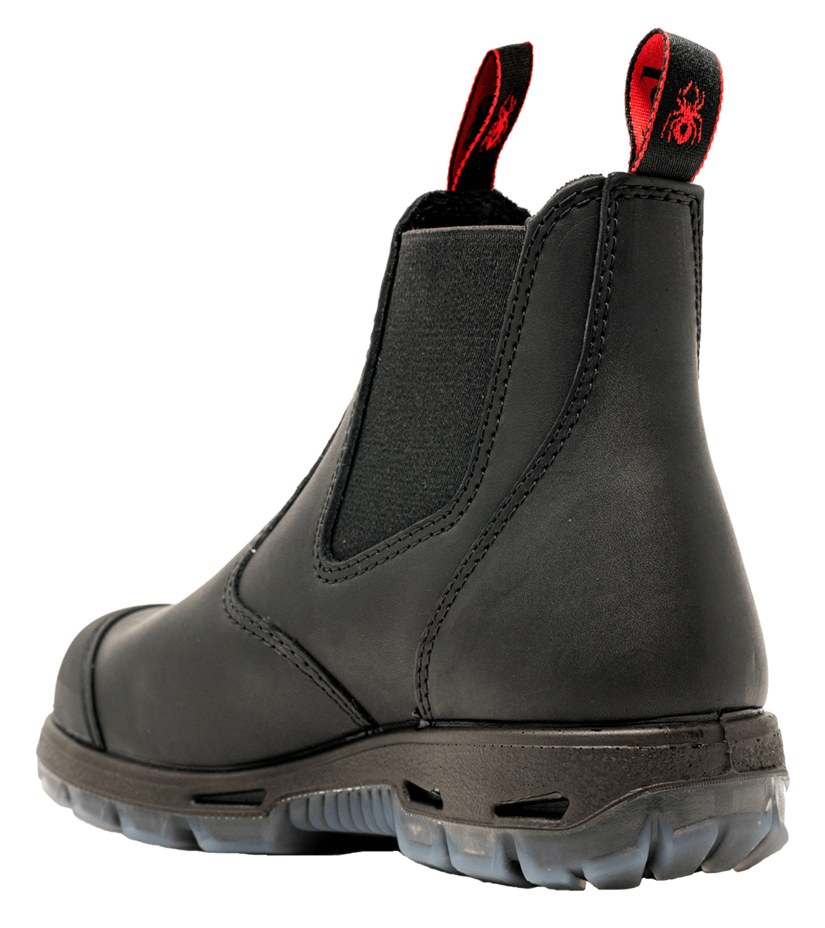 Black leather safety boot by Redback 