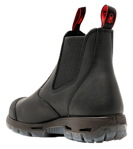 Black leather safety boot by Redback 